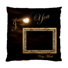 I Heart You Moon Double Sided Cushion Case - Standard Cushion Case (Two Sides)
