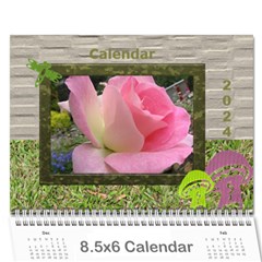 My Garden 2024 (any Year) Calendar 8.5x6 - Wall Calendar 8.5  x 6 
