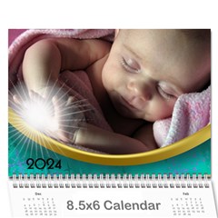 2024 Mini Calendar with Class and Large Numbers - Wall Calendar 8.5  x 6 