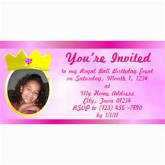 Princess Photo Invitation - 4  x 8  Photo Cards