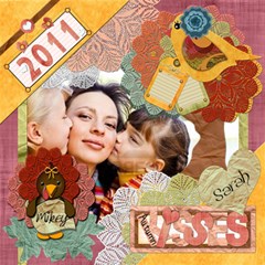 Autumn Kisses - ScrapBook Page 12  x 12 