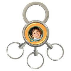3-ring keychain: xoxo - 3-Ring Key Chain