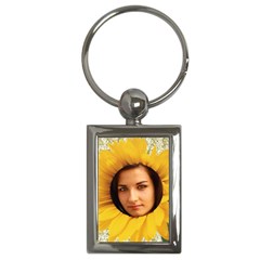Sunflower key chain - Key Chain (Rectangle)