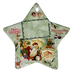 old fashioned Christmas santa remember when 2023 ornament 183 - Ornament (Star)