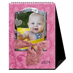 Sweet Baby Girl Desktop Calendar 6 x8.5  - Desktop Calendar 6  x 8.5 