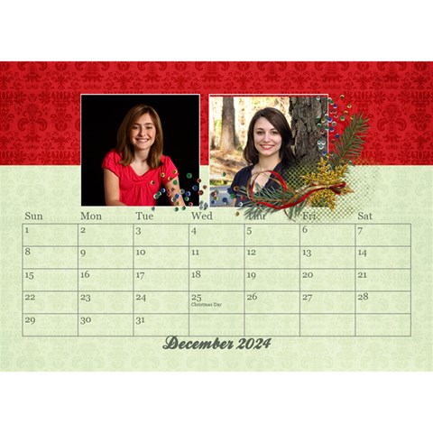 2024 Desktop Calendar 8 5x6, Family By Mikki Dec 2024