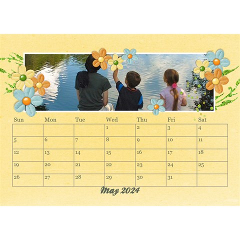 2024 Desktop Calendar 8 5x6, Family By Mikki May 2024