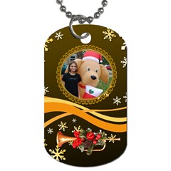 Kimmy with Outside Christmas Decorations - Dog Tag (One Side)