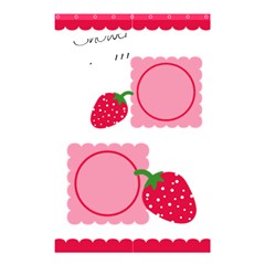 Strawberries shower curtain 01 - Shower Curtain 48  x 72  (Small)