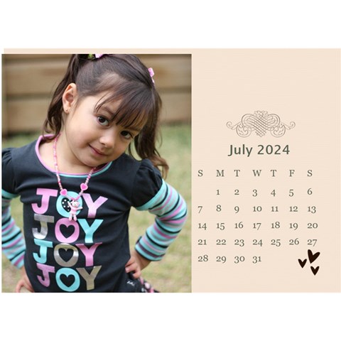 Desktop Calendar 8 5  X 6 : Memories To Cherish By Jennyl Jul 2024