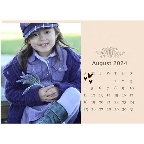 Desktop Calendar 8 5  X 6 : Memories To Cherish By Jennyl Aug 2024