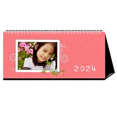 2024 flower faith - 11x5 - Desktop Calendar 11  x 5 