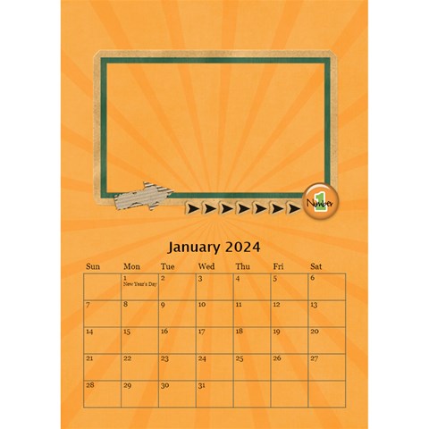 Desktop Calendar 6  X 8 5 : Cool Dude By Jennyl Jan 2024