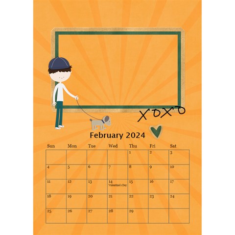 Desktop Calendar 6  X 8 5 : Cool Dude By Jennyl Feb 2024