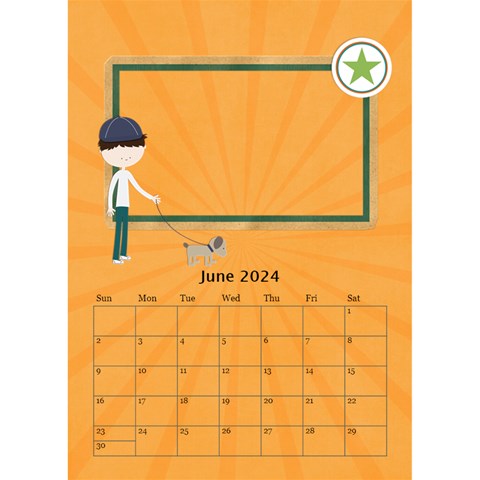 Desktop Calendar 6  X 8 5 : Cool Dude By Jennyl Jun 2024