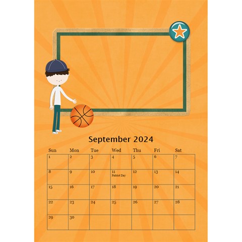 Desktop Calendar 6  X 8 5 : Cool Dude By Jennyl Sep 2024