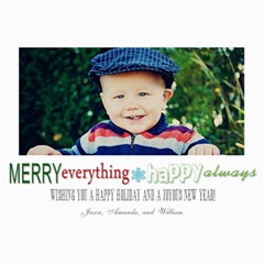 Merry Everything Christmas Card - 5  x 7  Photo Cards