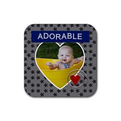 Adorable Square Coaster - Rubber Coaster (Square)