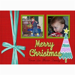 Christmas card with ribbon - 5  x 7  Photo Cards