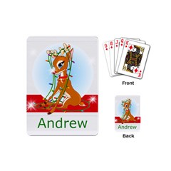 mini playing cards stocking stuffer gift rudolph - Playing Cards Single Design (Mini)