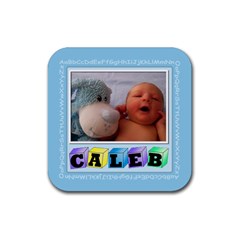 Baby ABC coaster - Rubber Coaster (Square)