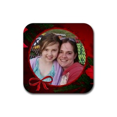 christmas love - Rubber Coaster (Square)