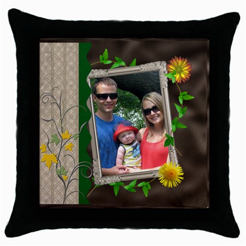 Nature Throw Pillow Case By Lil Front