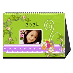 2024 flower faith - 8.5x6 calendar - Desktop Calendar 8.5  x 6 