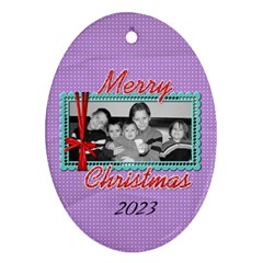 2-sided Oval 2 - Oval Ornament (Two Sides)