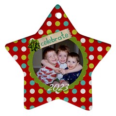 2-sided Star 2 - Star Ornament (Two Sides)