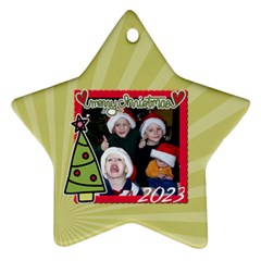 2-sided Star 3 - Star Ornament (Two Sides)