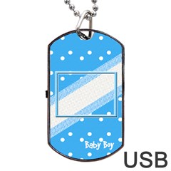 My Baby Boy dogtag usb 1s - Dog Tag USB Flash (One Side)