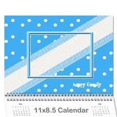 Happy Family Calendar - Wall Calendar 11  x 8.5  (12-Months)