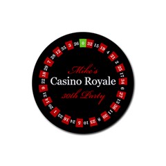 Casino Royal Night - Rubber Coaster (Round)