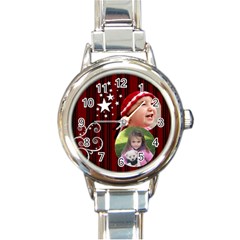 Christmas Collection  - Round Italian Charm Watch