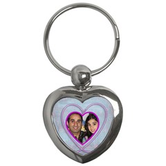 Purple Heart Key chain keyring - Key Chain (Heart)