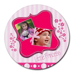 Little Princess - Round Mousepad