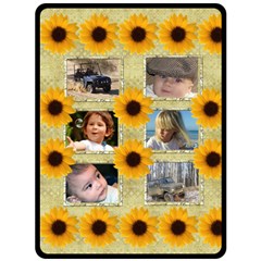 Sunflower (XL) Fleece Blanket - Fleece Blanket (Large)