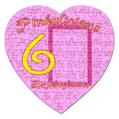pinkalicious birthdaylicious - Jigsaw Puzzle (Heart)