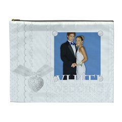white wedding - Cosmetic Bag (XL)