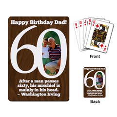 Birthday/Dad/60-playing cards - Playing Cards Single Design (Rectangle)