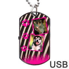 Jungle usb 2 sides - Dog Tag USB Flash (Two Sides)