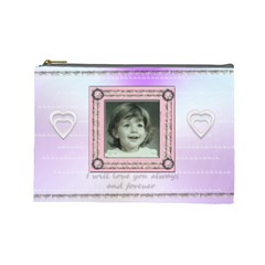 Stitched frame pink - Cosmetic Bag (Large)