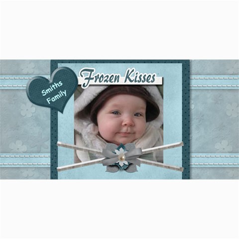 Frozen Kisses Photo Greeting Card By Amarie 8 x4  Photo Card - 1