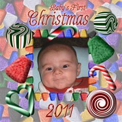Baby s First Christmas 2011 8x8 - ScrapBook Page 8  x 8 