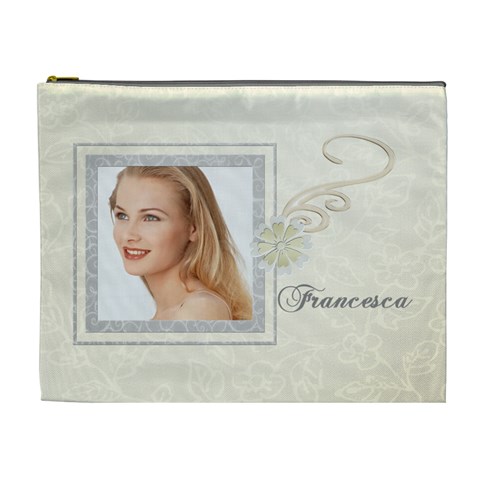 Elegant Francesca Cosmetic Bag Xl By Happylemon Front