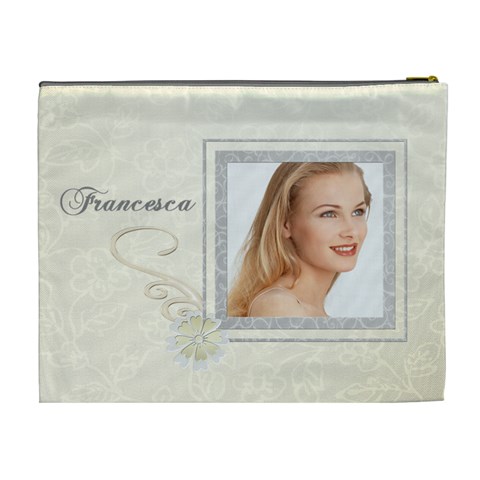 Elegant Francesca Cosmetic Bag Xl By Happylemon Back