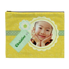 Happy Yellow Cosmetic Bag XL - Cosmetic Bag (XL)