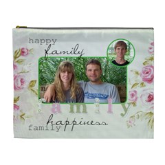 xl cosmetic bag family happiness - Cosmetic Bag (XL)