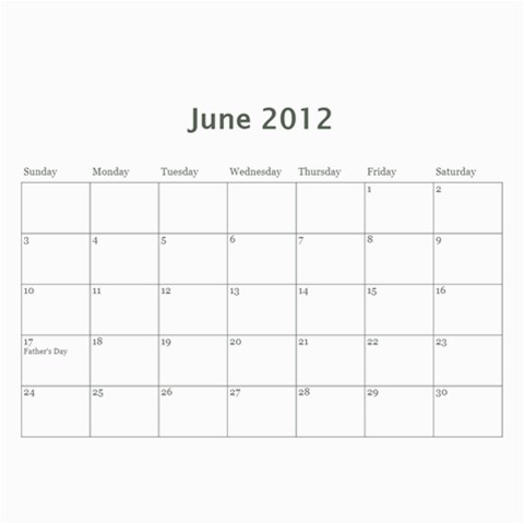 New Calendar 2012 By Helen Dec 2012